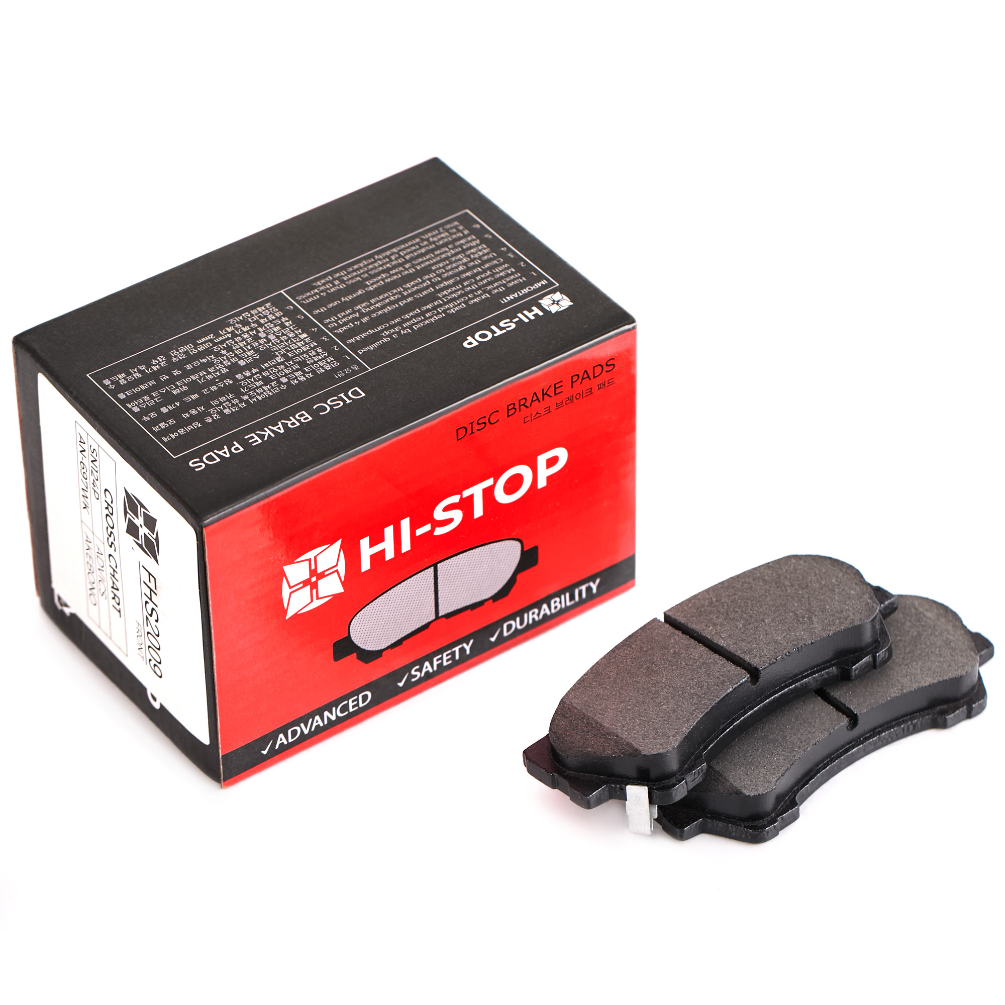 Колодки тормозные дисковые HI-STOP FHS2009 / SN124P / AN-697WK