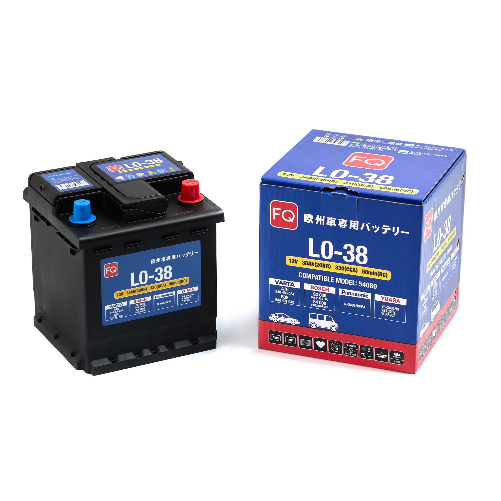 Аккумулятор FQ DIN EURO L0-38 38Ah