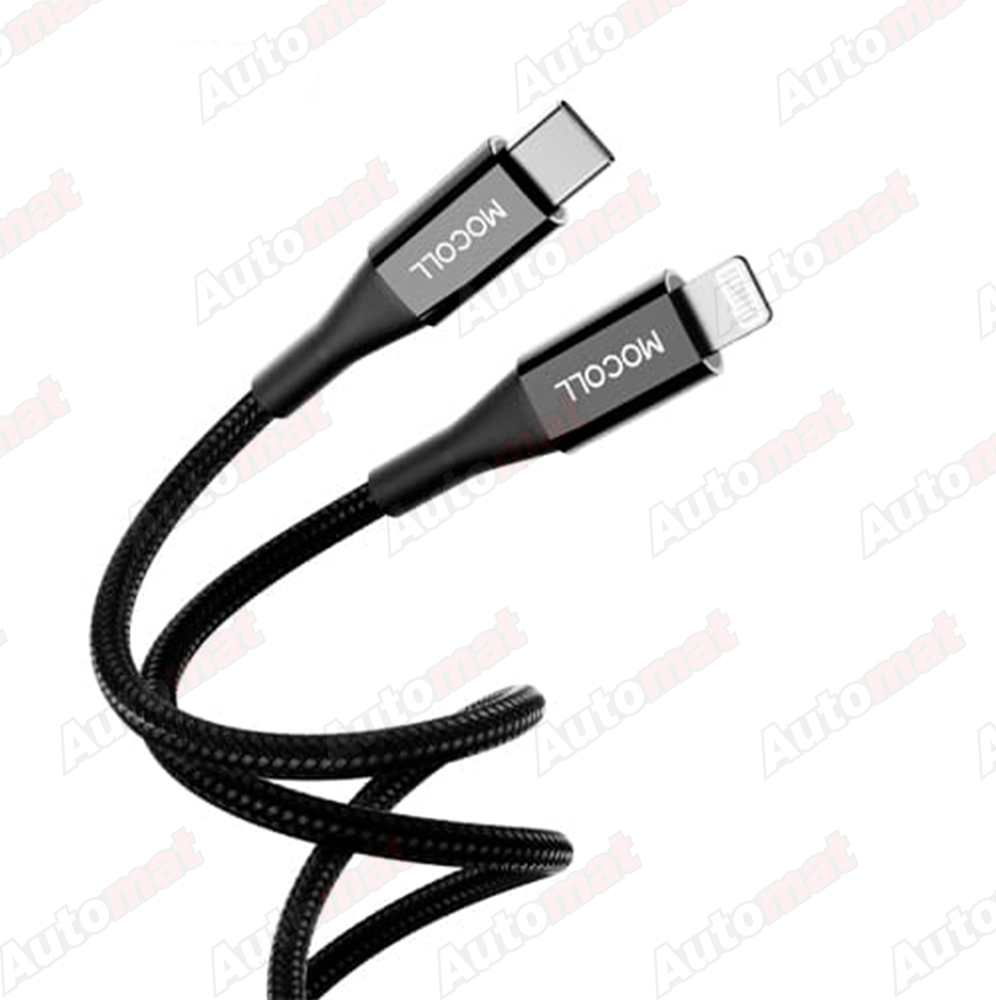 Кабель Mocoll MFI Type-C to Lighting Alfa Series Black