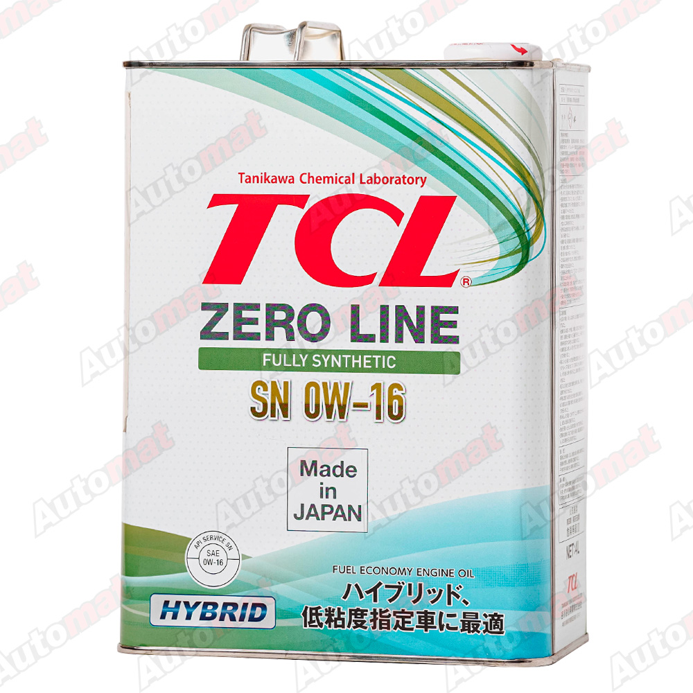 Моторное масло TCL Zero Line Fully Synth Fuel Economy 0W-16 SN, 4л