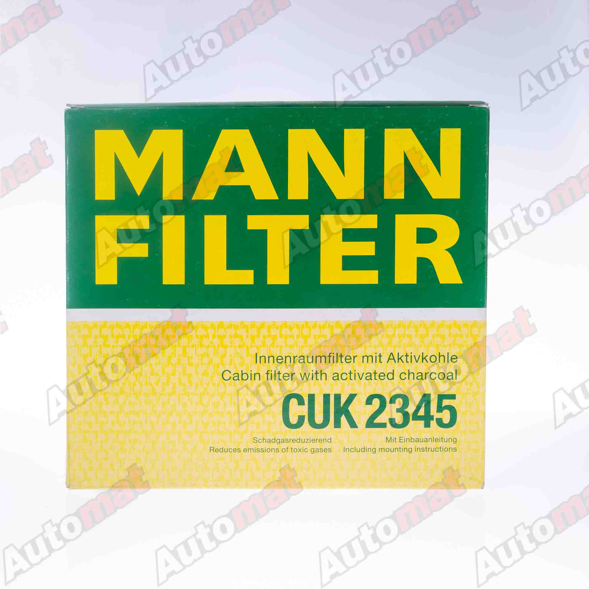 Фильтр салонный MANN-FILTER CUK 2345 / AC-110EX
