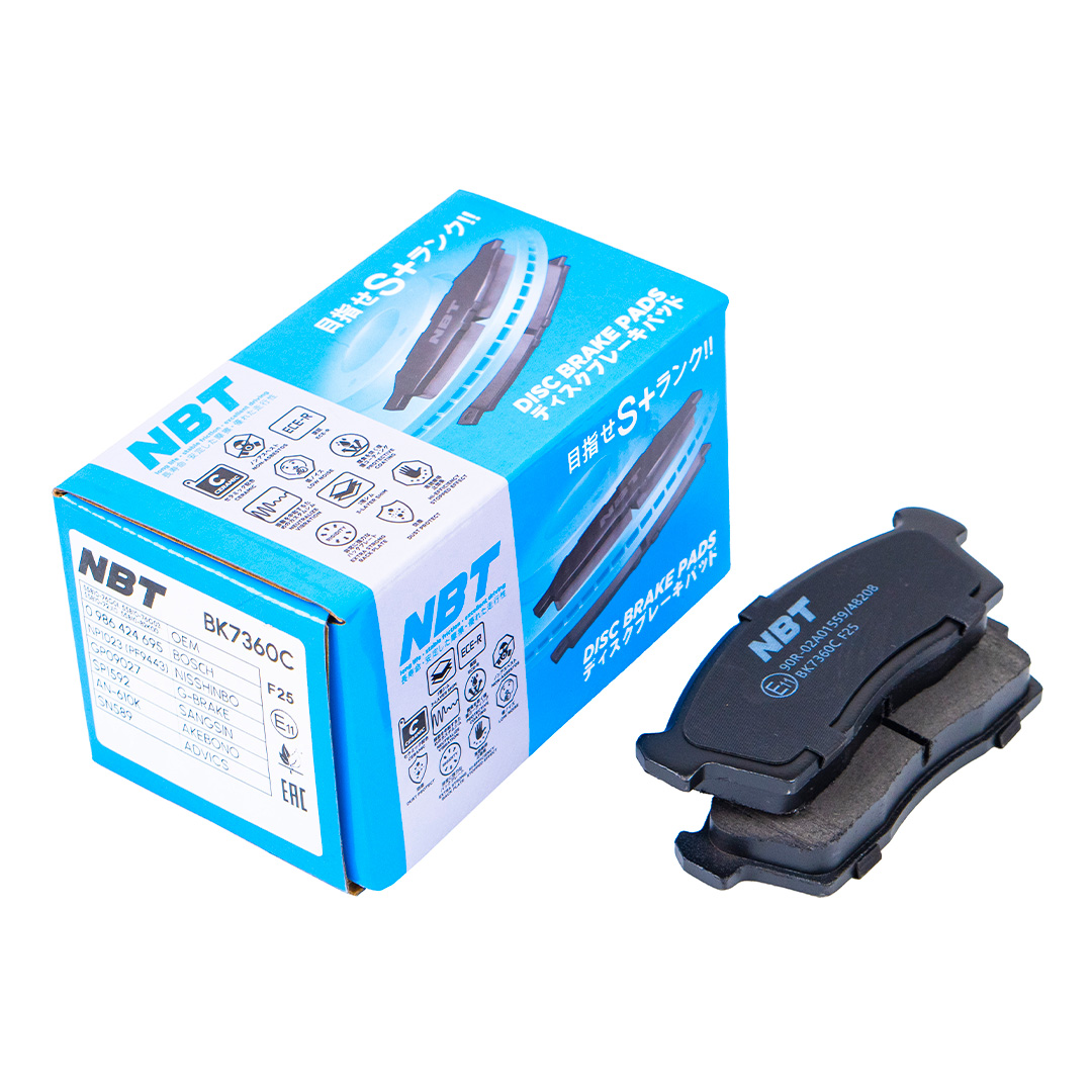 Колодки тормозные дисковые NBT BK7360C / SN589 / AN-610K / NP1023 (PF9443) / SP1592 / 0986424695 / GP09027