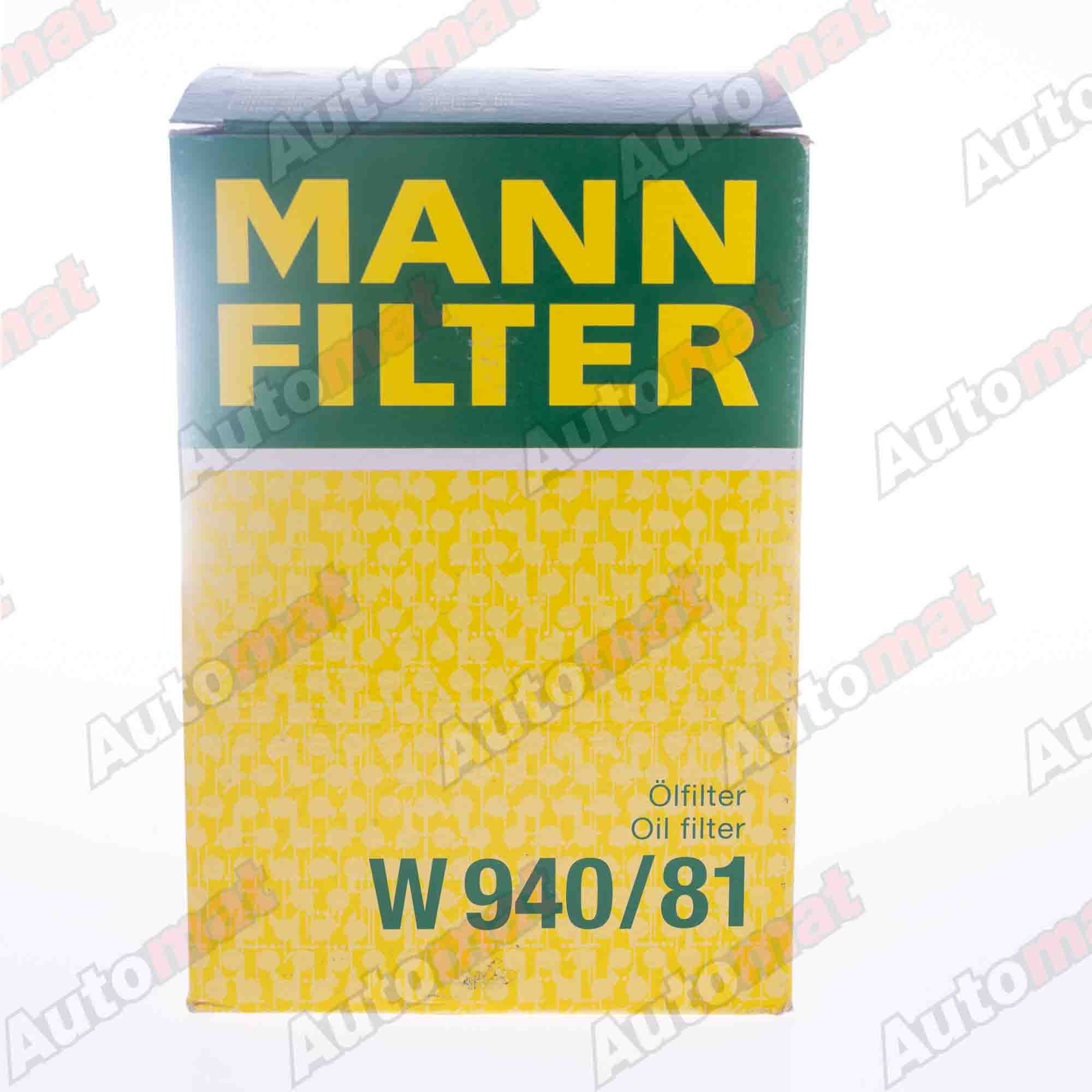 Фильтр масляный MANN-FILTER W 940/81 / C-101