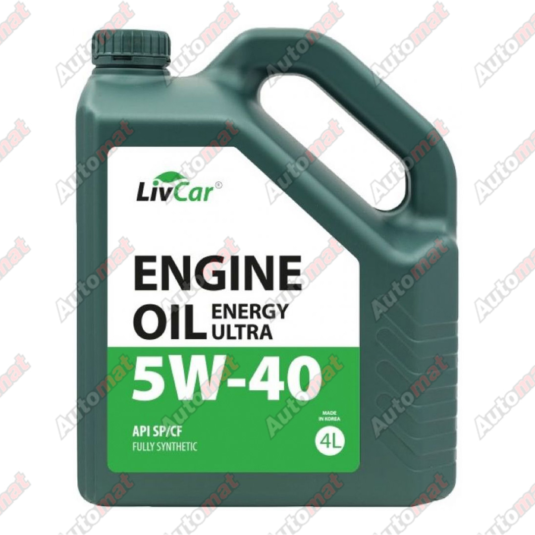 Масло моторное LIVCAR ENGINE OIL ENERGY ULTRA 5W-40 SP/CF, 4л